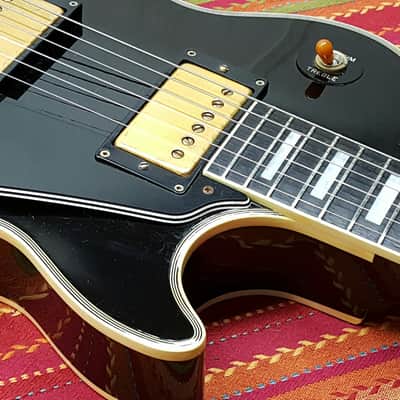 1985 Burny Les Paul Custom Black Beauty VH1 Pickups Made in Japan MIJ CIJ BB Super Grade RLG FLG image 2