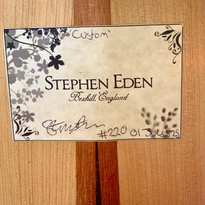 2025 Stephen Eden Classical/Flamenco Guitar, Santos Hernandez Model image 8