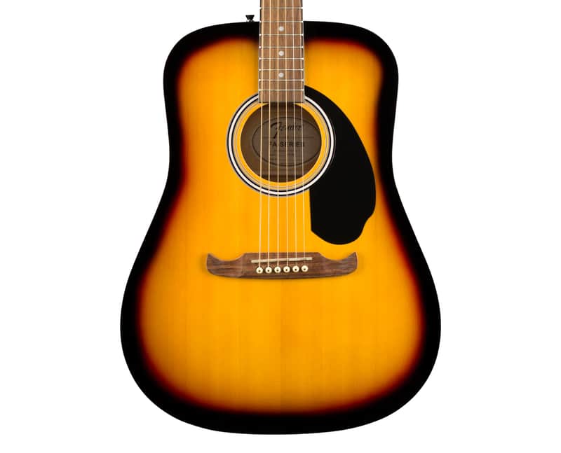 Used Fender FA-125 Dreadnought Acoustic Guitar w/Gig Bag - Sunburst image 1