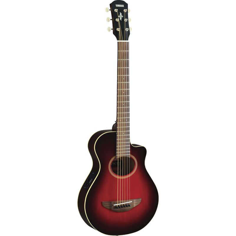 Yamaha APXT2-DRB 3/4 Acoustic/Electric Cutaway Guitar Dark Red Sunburst image 1
