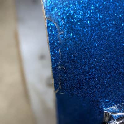 Gretsch Early '60s Round Badge Kit 12-16-20 1960 Blue Sparkle image 19