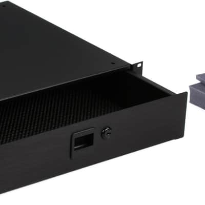 Middle Atlantic Products D2-LK - 2 Rack Spaces  Bundle with Middle Atlantic Products Customizable Foam Inserts - 2 Space Drawer image 1