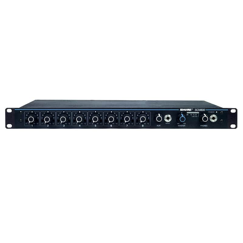 Shure SCM800 8-Channel Mic/Line Level Mixer w/ EQ image 1