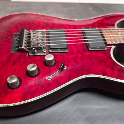 Schecter C-1 Hellraiser FR Floyd Rose AAA Quilt Top HH Super Strat 24 Fret C1 Pro Guitar image 8