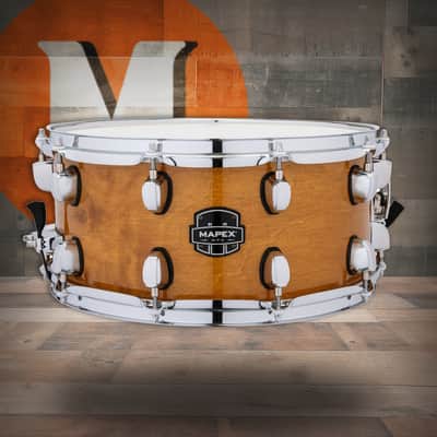 Mapex Mpx 14  In. x6.5 In. Maple/Poplar Hybrid Shell Snare Drum Gloss Natural (MPNMP4650CNL) image 1