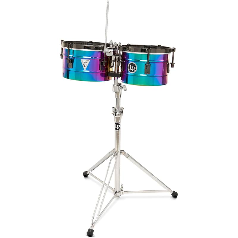 Latin Percussion LP272-TS Tony Succar Signature Timbalitos - Rainbow Chrome image 1