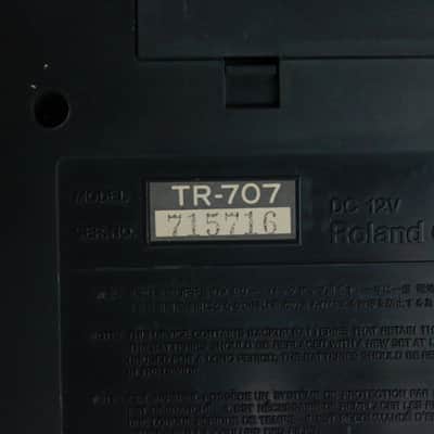 1987 Roland TR-707 Rhythm Composer Drum Machine w/ M-64C Memory Cartridge image 8