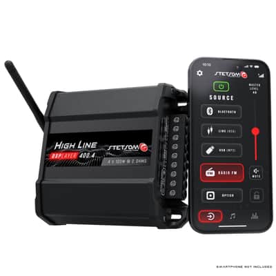 Stetsom HL400.4 Car Amplifier 4-Channel DSP Player Bluetooth FM Radio image 6