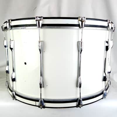 Yamaha Piano White 16x30" Bass Drum MB8130U Field Corps Model Japan Vintage 80s image 8