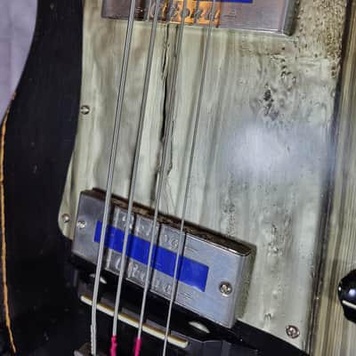 60's-70's German Jazz Bass Guitar Long Scale 4 String Rellog Gitona image 7