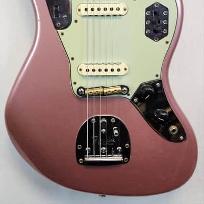 Mint Fender Custom Shop 1964 Jaguar Journeyman Relic, AAA Rosewood FB, Faded Aged Burgundy Mist Metallic, w/HSC 2024 image 6
