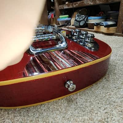 Vox Mark VI Acoustic Teardrop 1966 - Red image 7