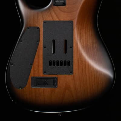 Ernie Ball Music Man Jason Richardson 6-string Cutlass Natural Buckeye Burl Black Burst - S03968-7.10 lbs image 4