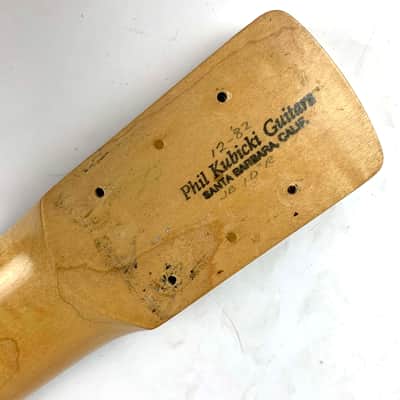 Kubicki Jazz/P Bass Neck Fretless 1982 - Natural Maple with Ebony image 8