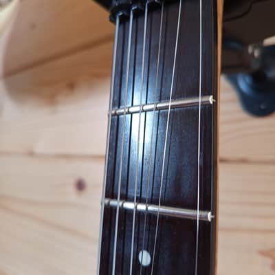 Handcrafted Boutique Electric Guitar – Birdseye Maple Top – Made in Italy (1980s–1990s) image 14