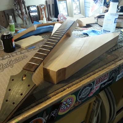 Custom Handmade Blank Flying V Bonamassa "Amos" inspired - Tracy Cox craftsmanship - with hard case image 14