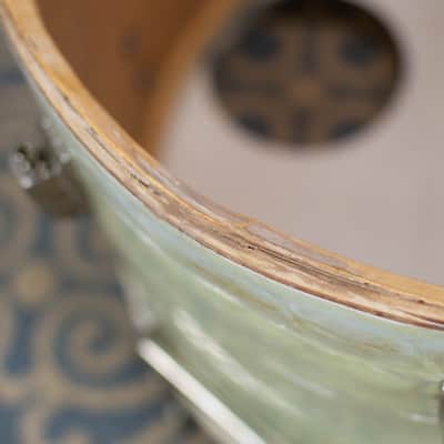 1950s 1960s Ludwig/WFL "Super Beat" White Marine Pearl Drum Kit image 24
