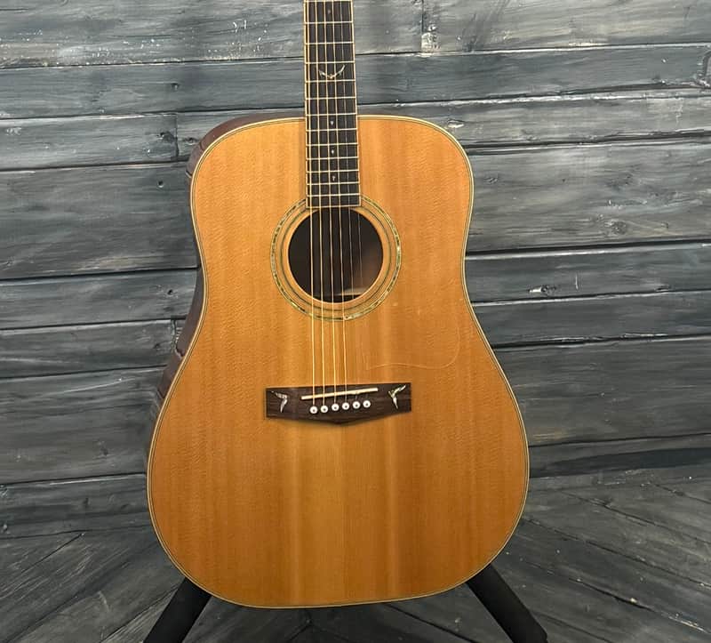 Ibanez AW500 Artwood Dreadnought Acoustic Guitar, Natural - w/HSC - x6414 - USED image 1