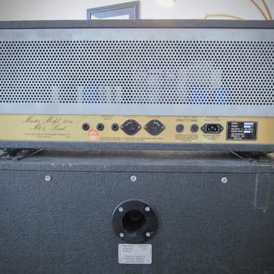 Marshall JCM 800 Lead Series Amp & JCM 800 Lead-1960 Cabinet All Original-Circa-1985-Black Vinyl Brown Grill Cloth image 13
