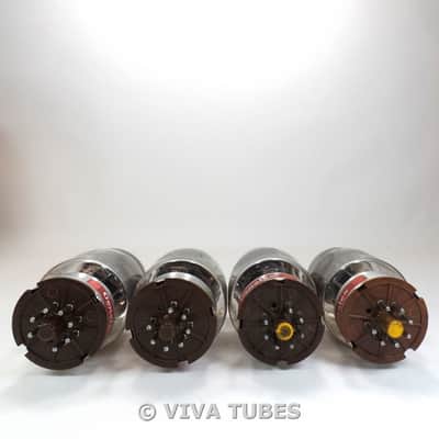 NOS NIB Ip Matched Quad (4) Original Genalex GOLD LION KT88 [6550] Vacuum Tubes image 6