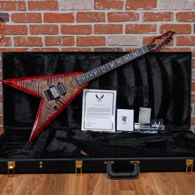 Dean USA Custom Vengeance Flame Maple Top Transparent Red Burst 2021 w/OHSC image 2