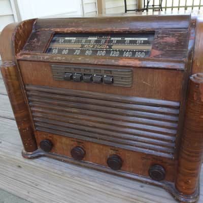 RCA Victor Tube wood cabinet radio Model 28X5 AM Shortwave image 7