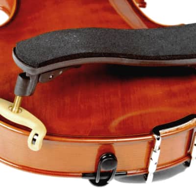 Kun Mini 1/16-1/4 Collapsible Fully-Adjustable Comfort Contour-Curve Violin Shoulder Rest Brown Fits 11" Viola image 4
