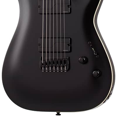 Schecter C-7 SLS Evil Twin Satin Black image 1