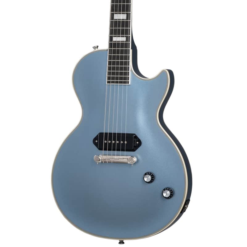 Epiphone Jared James Nichols Signature "Blues Power" Les Paul Custom w/ Seymour Duncan Pickup and EpiLite Case - Aged Pelham Blue image 1