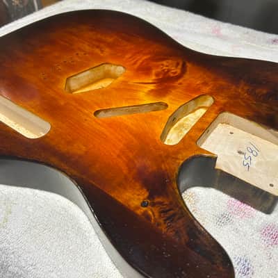 Tobacco Burst Basswood T-style guitar body - USA! image 3