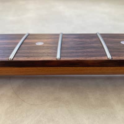 Roasted Maple / Rosewood Stratocaster neck - Nitro Satin - SS Frets - Bone nut image 9