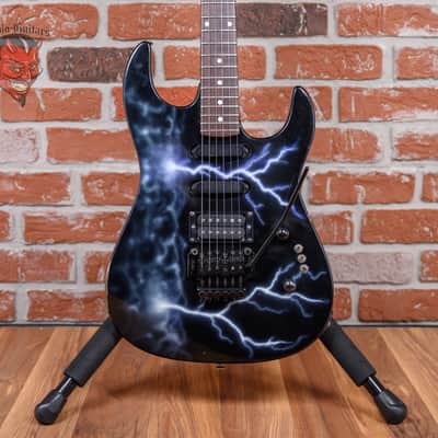 B.C. Rich ST-3 Lightning Bolt Graphic 1988 w/Hard Shell Case image 1