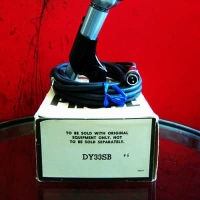 Vintage NOS 1970's Shure DY33SB / 533SB dynamic microphone Low Z Satin Chrome w accessories # 2 image 1