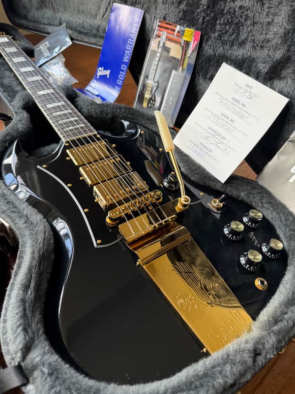 2020 Gibson Kirk Douglas SG Custom - Ebony Black image 1