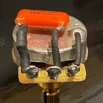 CTS 250K Volume Pot W/ Custom "Kinman" Treble Bleed Circuit Installed image 3