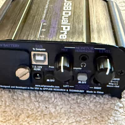 ART USB Dual Pre Project Series 2-Channel USB Audio Interface image 2