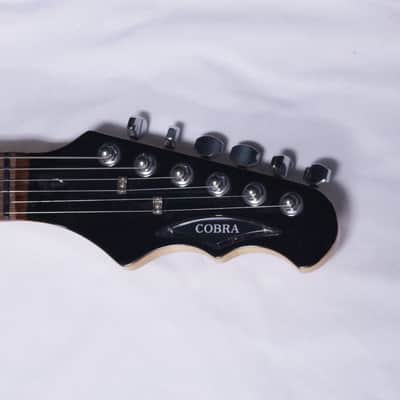 Burns London Cobra electric guitar in black - tremolo - used - w/ Gig Bag image 5