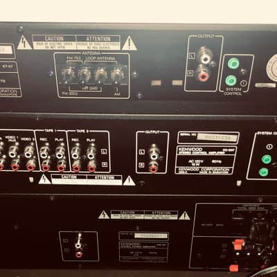 Kenwood KM-107 Stereo Amplifier + KC-207 Preamp + KT-57 Tuner W/ Remote image 3