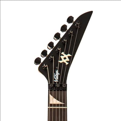 Vintage VMX Series Raider Electric Guitar - Satin Black Only 150 of Each Model Available Worldwide image 3