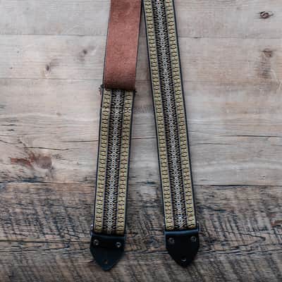 Vintage Ethnic 60s/70s Hippie Guitar Strap / Real Suede Backing / Handmade in the UK image 4