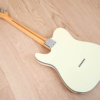 2000 Fender Telecaster Thinline USA Ash Body Olympic White Double Bound w/ Case, Lollar Pickups image 12