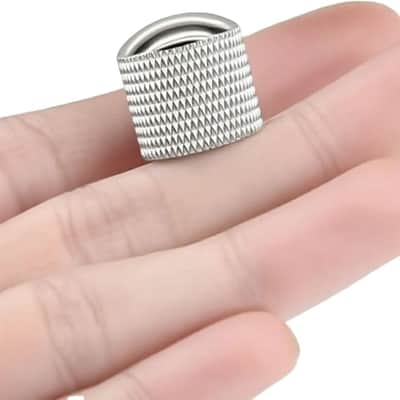 3Pcs Guitar bass Knobs Nickel Metal Volume Tone 6mm Dome Speed Control Knobs Equipped with a screwdriver for Fender Strat Telecaster Gibson Les Paul Guitar Bass Accessories(Chrome) image 4