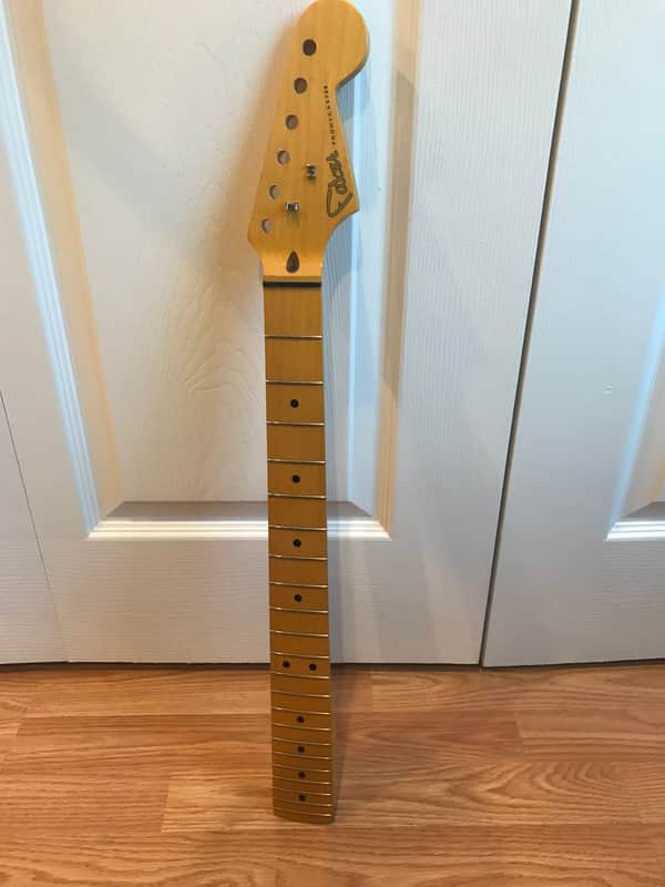 Warmoth Stratocaster Neck Maple Nitro Satin Boat Neck 1 11/16" Nut 6105 image 1