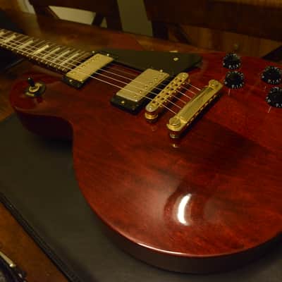 Gibson Les Paul Wine Red Guitar Gold Hardware Deluxe Tuners USA Case OHSC image 7