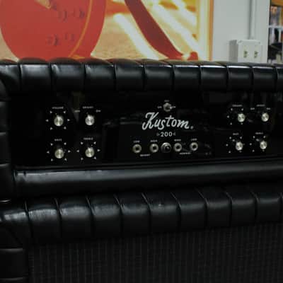 1968 Kustom K200B Tuck And Roll Head + 2x15 Cab image 2