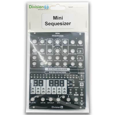 Division 6 Mini Sequesizer - Synth and Sequencer PCB, Panel, and ICs image 1