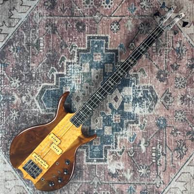 1979 Kramer DMZ6000B Vintage Natural Aluminum Neck Made In USA Dimarzio PJ Bass Guitar W/ Gigbag! image 3