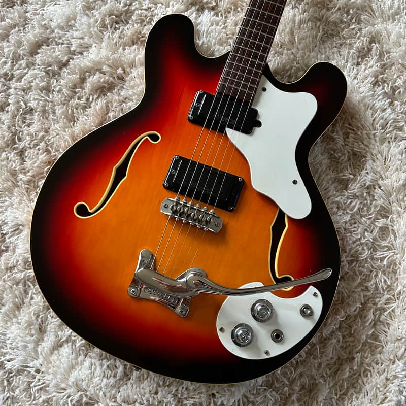 1968 Mosrite Celebrity Hollowbody Archtop Electric Guitar w/ OHSC image 1