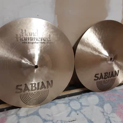 Sabian 14" HH Hand Hammered Regular Hi-Hat Cymbals (Pair) 1992 - 1998 - Natural image 2