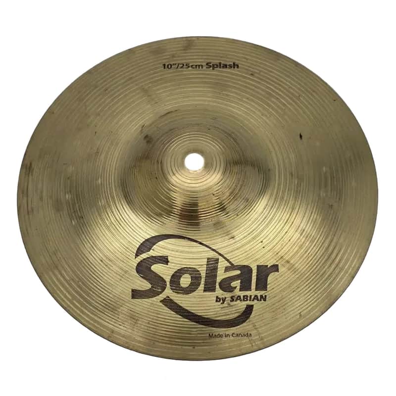 Solar Guitars Used by Sabian Splash Cymbal 10″ – Very Good Sp…